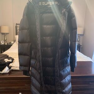 Aritzia Women's Black Long Super Puffer Jacket